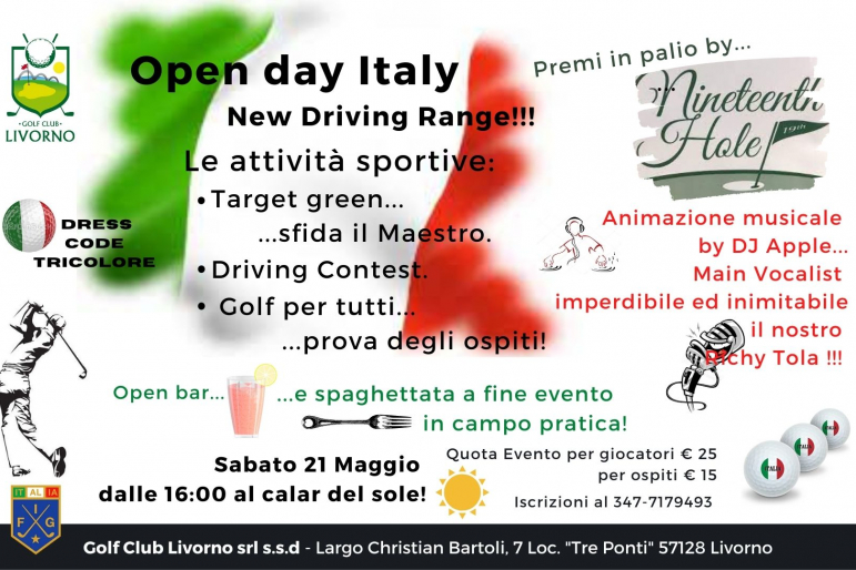 Open Day Italy New Driving Range